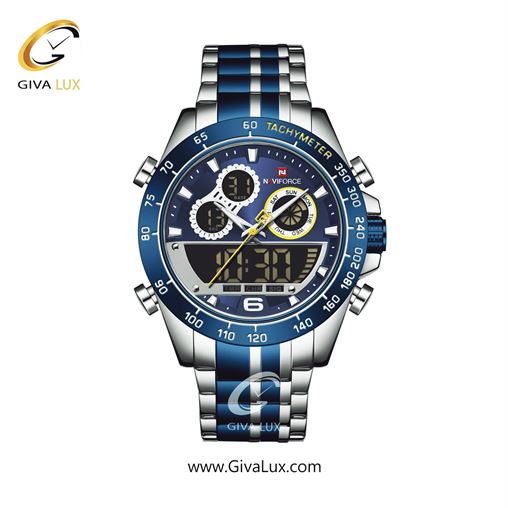 ساعت مچی مردانه بند استیل ناوی فورس (نیوی فورس) NF9188 RG/GY/CE 98_S BE BE.jpg